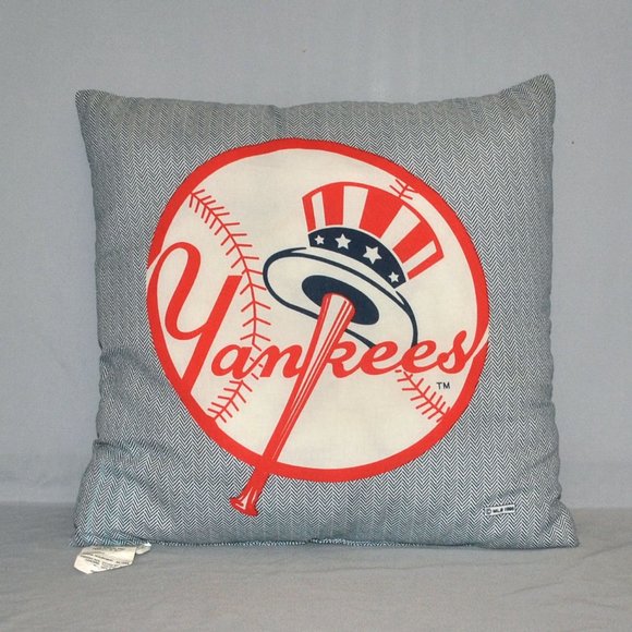 Vintage 90s New York Yankees Decorative Pillow MLB 1996 - Picture 1 of 8